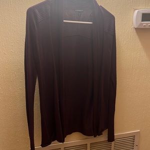 Express Purple Flyaway Cardigan - Sz Medium